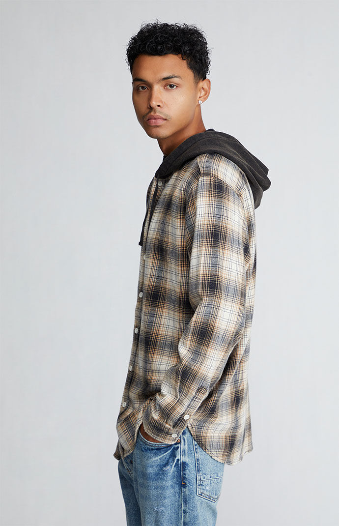 Flannel hoodie pacsun new arrivals