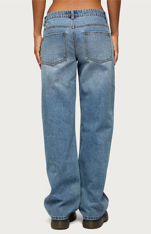 Juju Distressed Low Rise Baggy Jeans image number 3