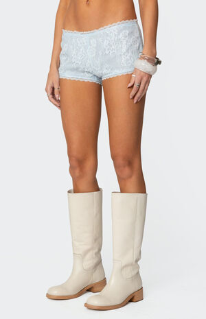 Sloaney Lace Micro Shorts image number 4