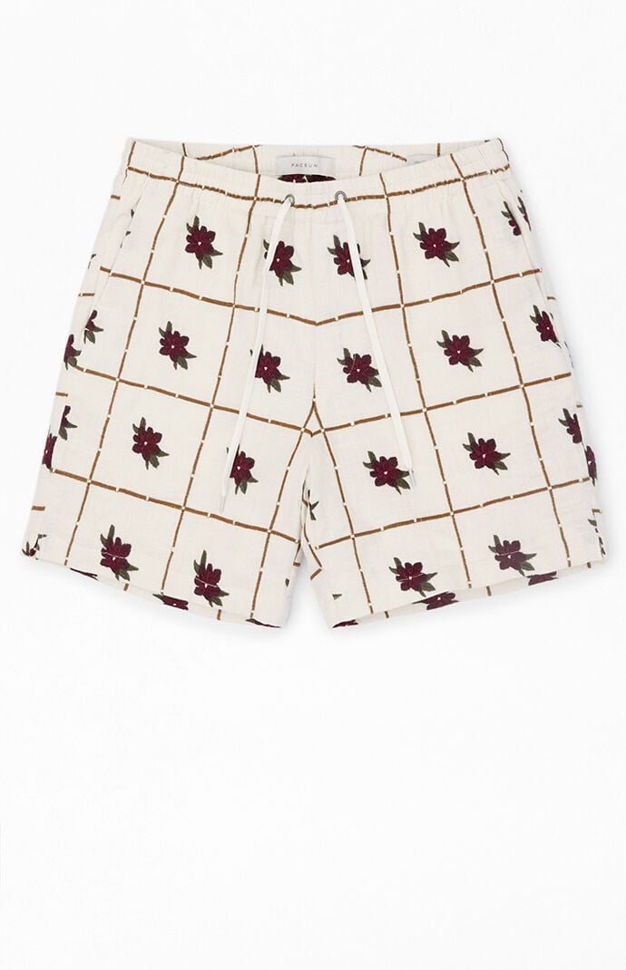 PacSun Floral Linen Shorts PacSun