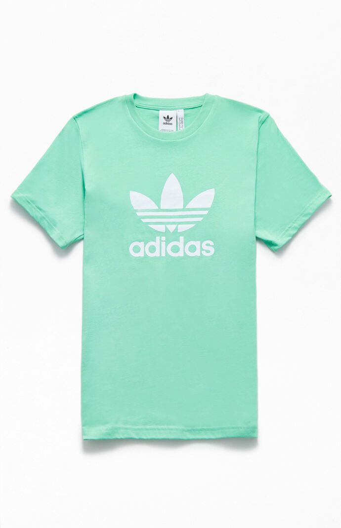 mint green adidas top