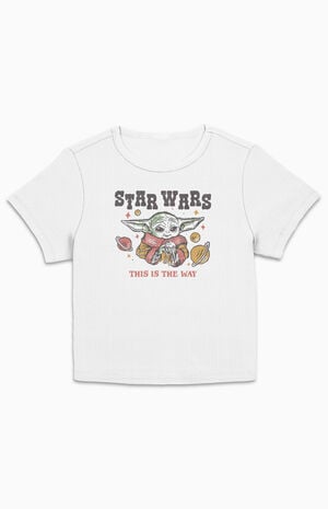 Star Wars Baby Yoda Cropped T-Shirt image number 1