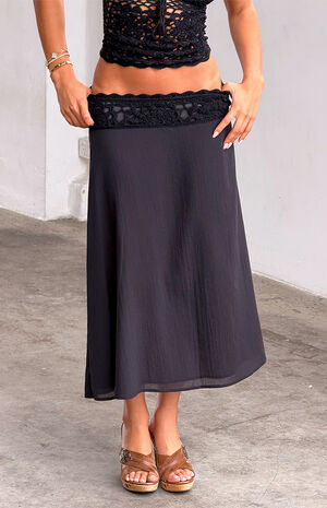 Sasha Crochet Midi Skirt image number 2