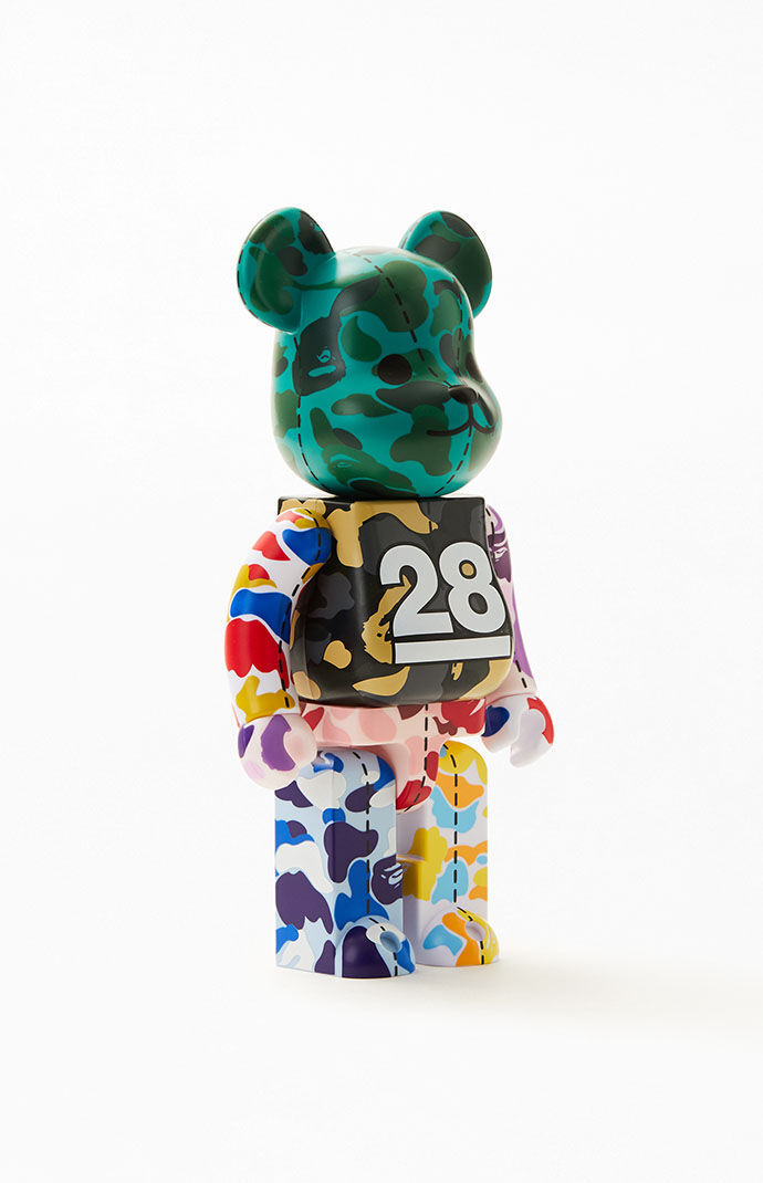 Bearbrick x BAPE 28th Anniversary Camo #4 400% Figure | PacSun