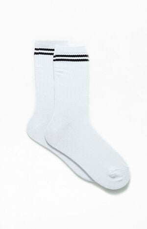 Monogram Stripe Crew Socks image number 2