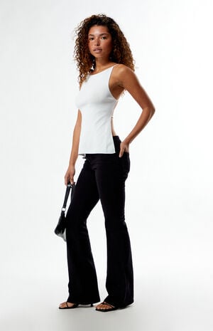 High Straight Neck Tank Top image number 5