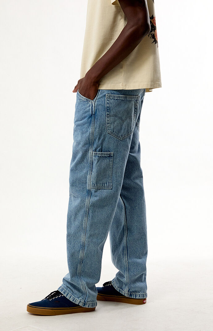 Levi's 568 Loose Straight Medium Blue Carpenter Jeans