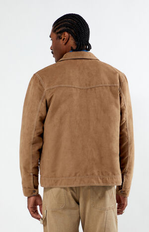 x PacSun Faux Suede Regular Fit Jacket image number 3