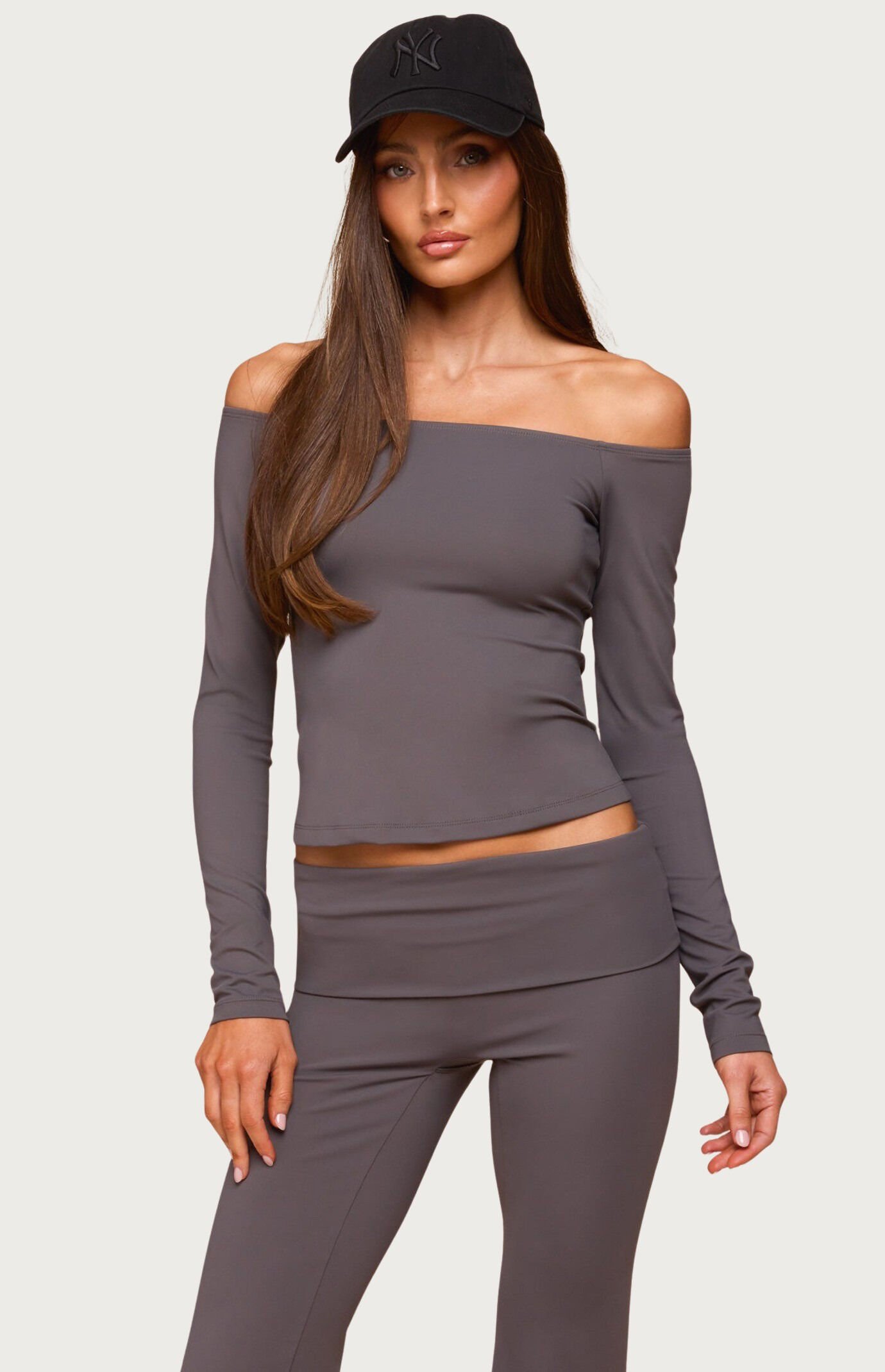 Edikted Tezia Off Shoulder Long Sleeve Top