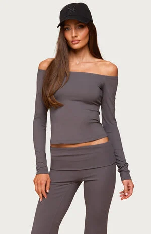 Tezia Off Shoulder Long Sleeve Top image number 1