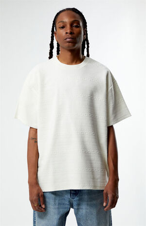 Oversized Jacquard Knit T-Shirt image number 1
