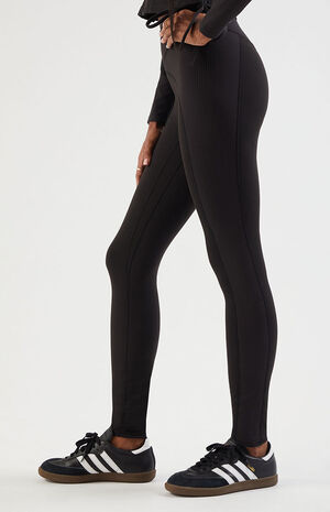 PAC WHISPER Black Active Sculpt Ribbed Yoga Pants image number 3