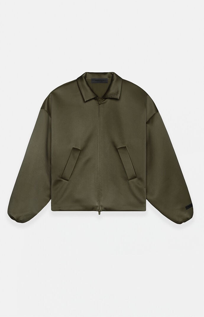 Fear of God Essentials Women's Military Satin Bomber Jacket