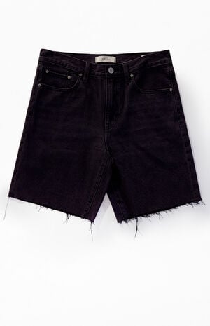 Black Cutoff Denim Shorts