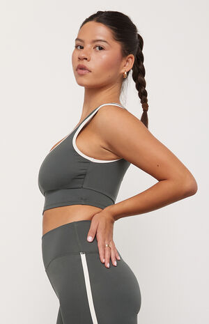 PAC WHISPER Active Logan Contrast Trim Sports Bra image number 3