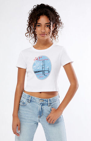 Golden Gate Bridge 50th Anniversary Baby T-Shirt image number 2