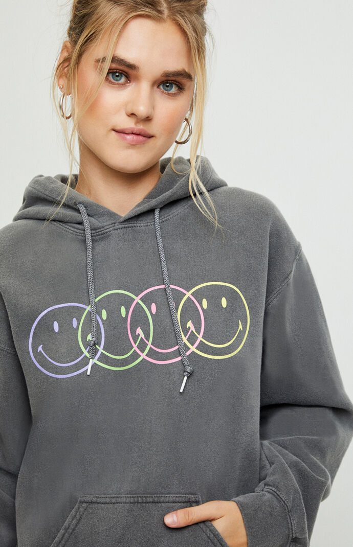 hoodie with smiley face