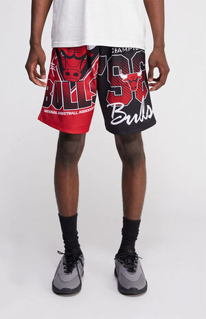 Mitchell & Ness, Shorts, Mitchell Ness Chicago Bulls Checkered Basketball  Shorts