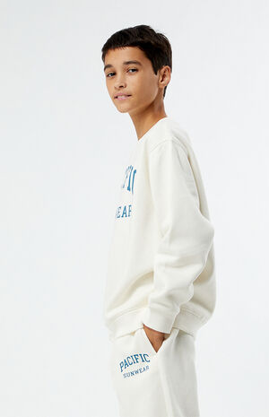 Off White Pacific Sunwear Crew Neck Sweatshirt image number 3