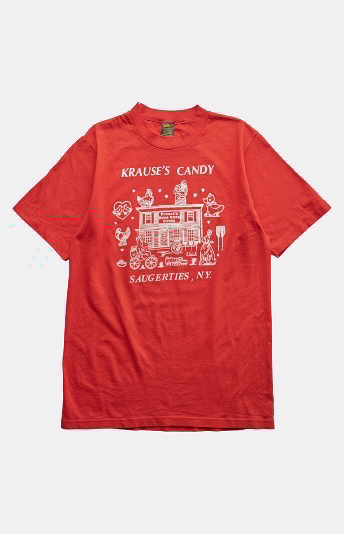 PS VINTAGE 80s Krause's Candy NY Graphic T-Shirt