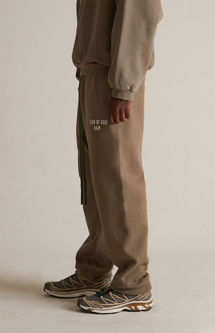 【FOG Essentials】Military Heavy Fleece Sweatpants Fear of God Essentials Fleece Essential Sweatpant Military