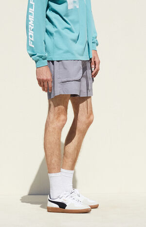 Gray Volley Shorts image number 4