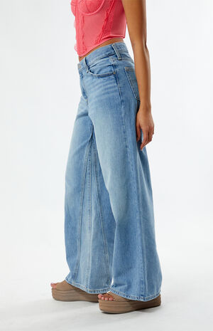 Light Indigo '94 Wide Leg Baggy Jeans image number 3