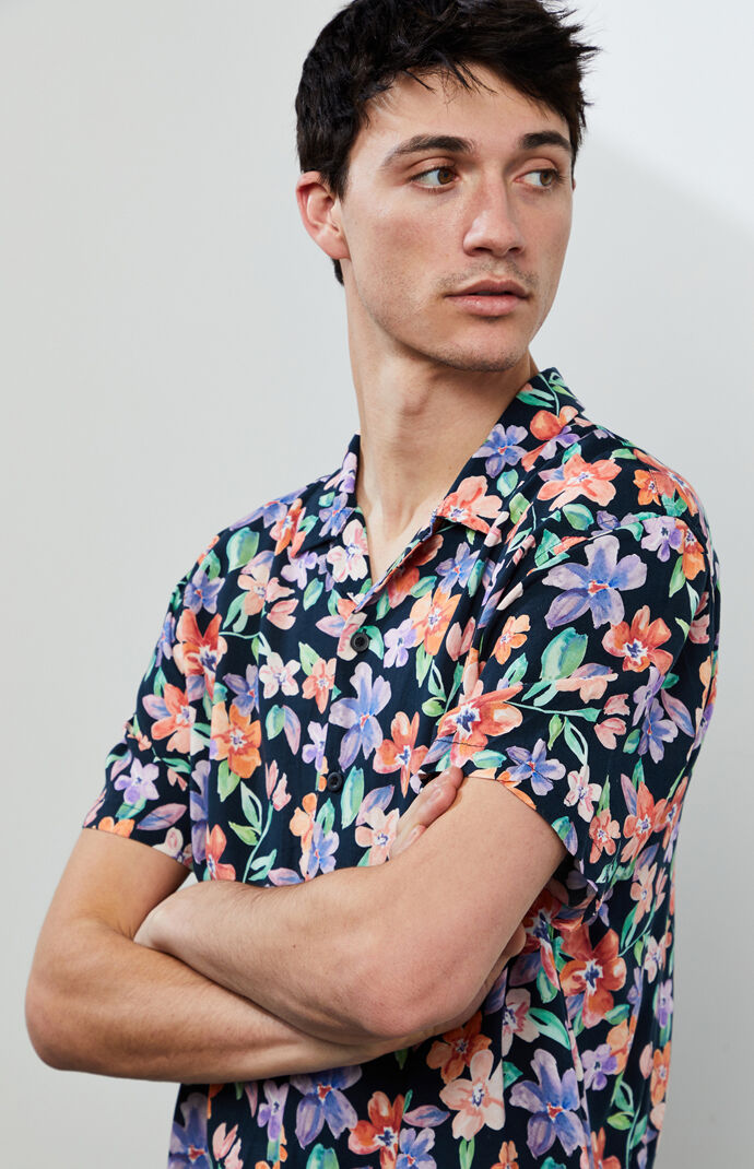 Veil Floral Button Up Shirt