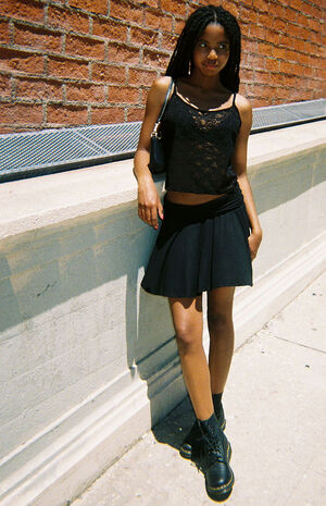 Black Lace Tank Top image number 4