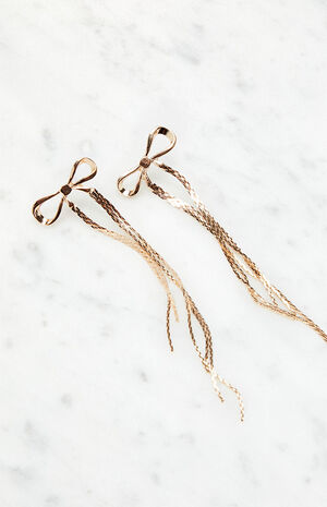 Dangle Bow Earrings image number 4