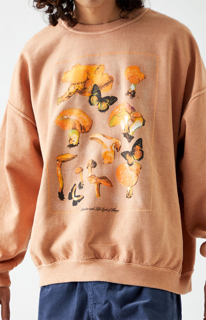 Cycle of Fungi Crew Neck Sweatshirt