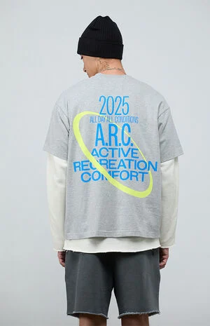 Systems Heather Gray&nbsp;Vintage Wash Heavyweight T-Shirt image number 3