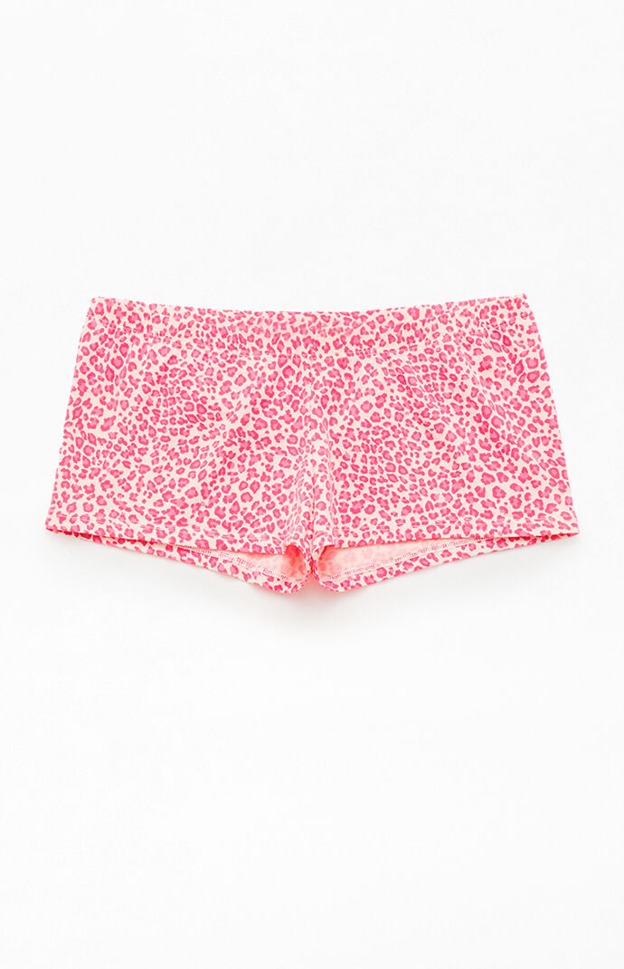 John Galt Pink Leopard Boxer Shorts