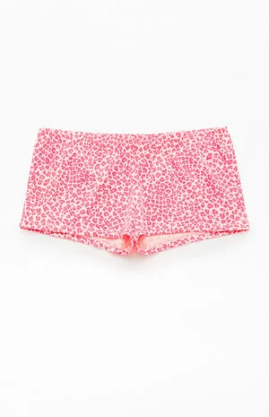 Pink Leopard Boxer Shorts image number 1