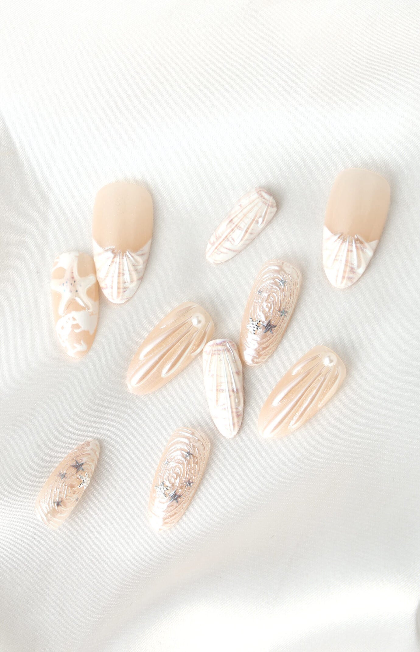 NEVER HAVE I EVER Pearly Girl Almond Press-On Nails
