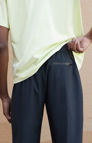 Active Black Nylon Jogger Sweatpants image number 4