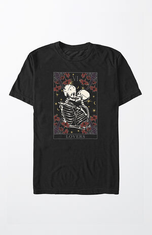 Skeleton Lovers Tarot T-Shirt image number 1