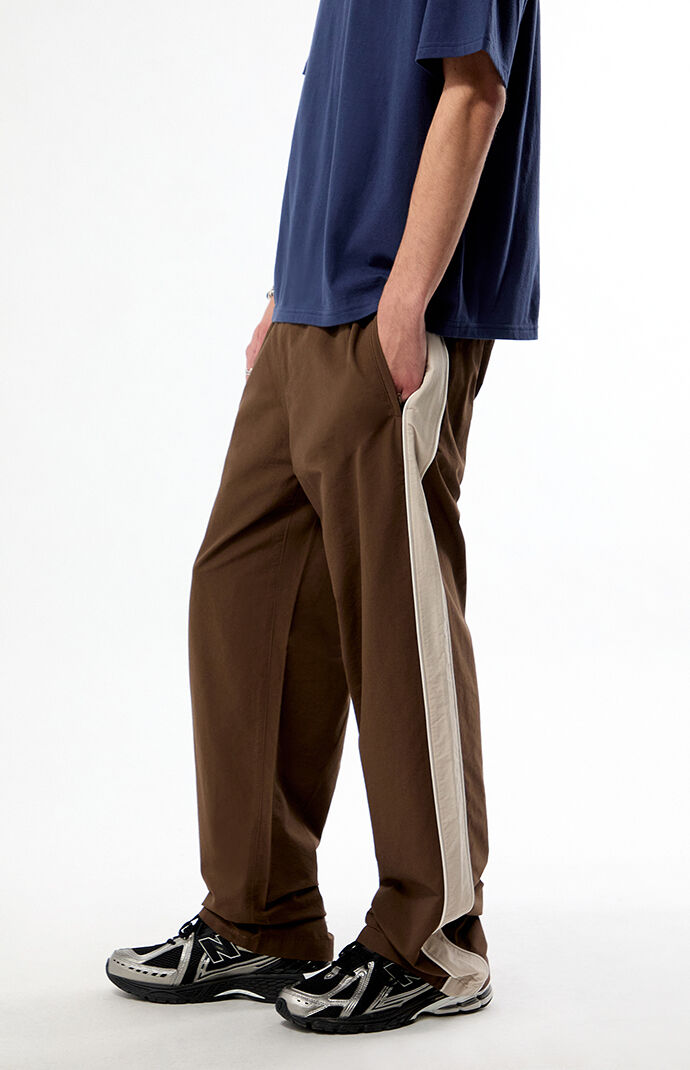 Pacsun Brown Brodie Baggy Track Pants | Pacsun