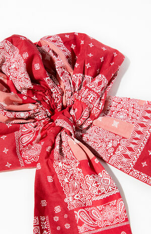 Red Bandana Scarf image number 3