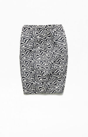 Gray Ripple AOP 17" Swim Trunks image number 3