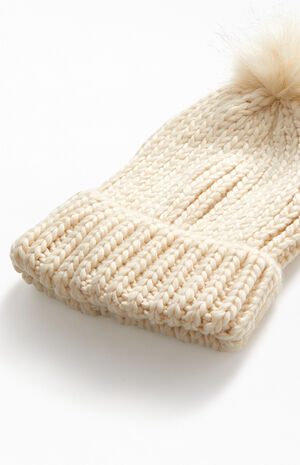 Faux Fur Pom Beanie image number 2