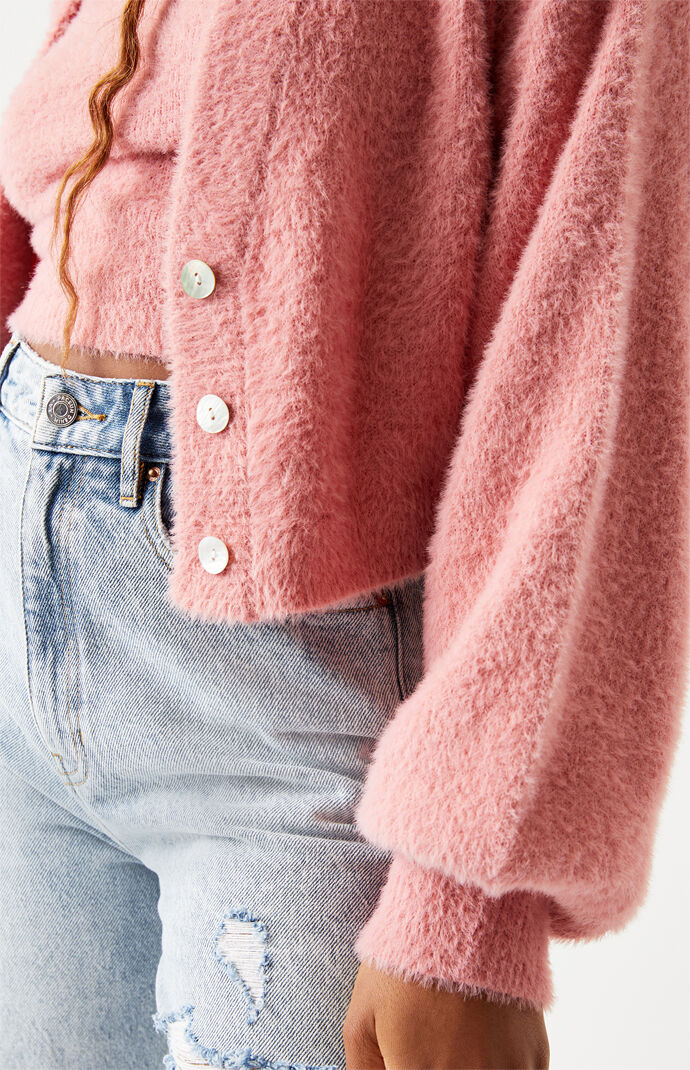 kendall and kylie fuzzy cardigan