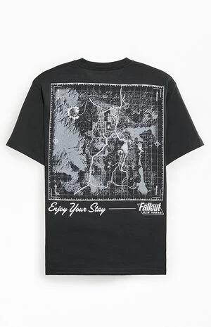 Fallout Mask & Map T-Shirt image number 2