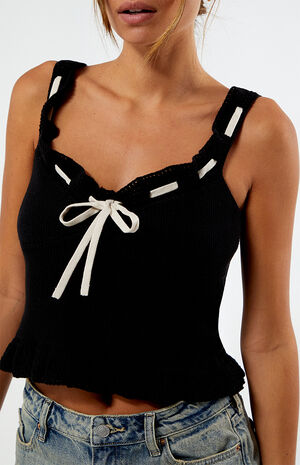 Ruffle Knit Cami Top image number 2