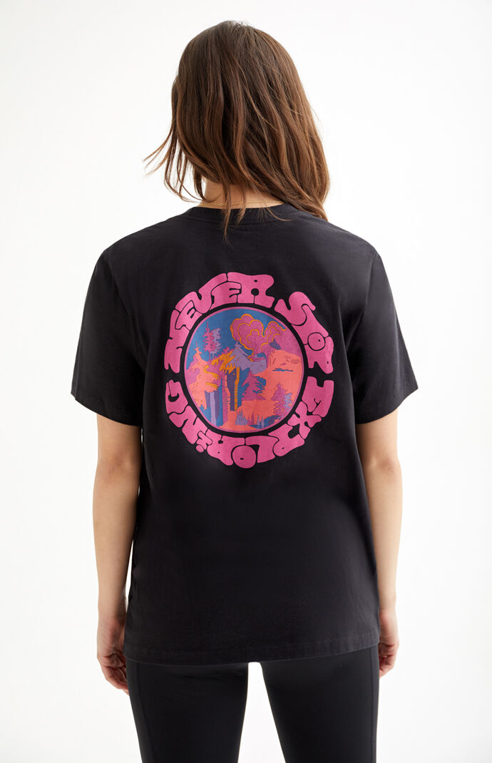 the north face haze logo tee