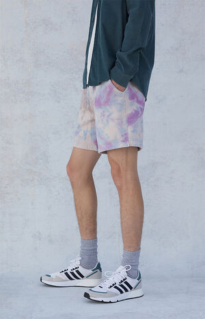 Spiral Tie Dyed Volley Shorts Spiral Tie Dyed Volley Shorts image number null