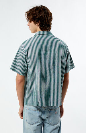 Embroidered Stripe Camp Shirt image number 4