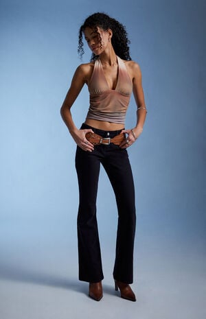 Vanessa Deep V Halter Top image number 1