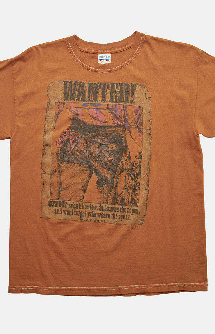 PS VINTAGE 90s Wanted Cowboy Graphic T-Shirt | Pacsun