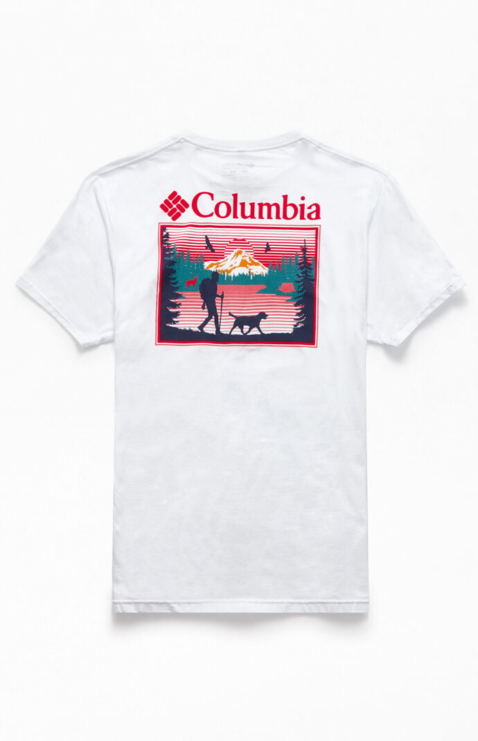 red columbia t shirt